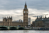 Fototapeta Londyn - Buckingaham Palace and the Big Ben