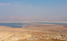 View At Coast Of The Dead Sea From Ruins Of High-rise Fortress Masada, Israel