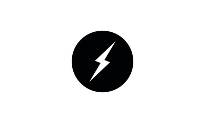 Wall Mural - lightning bolt vector icon. electric bolt flash icon. power energy symbol. thunder icon