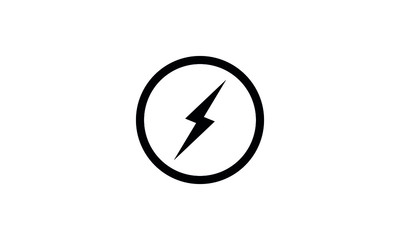 Wall Mural - lightning bolt vector icon. electric bolt flash icon. power energy symbol. thunder icon