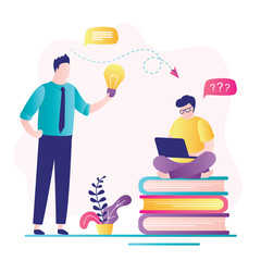 Wall Mural - Brainstorming and teamwork, colleagues discuss new idea and solve business problems. Consulting service concept.