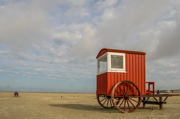 Wall Mural - beautiful beach background borkum germany