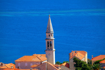 Wall Mural - Budva Citadela Fortress against Blue Sea 