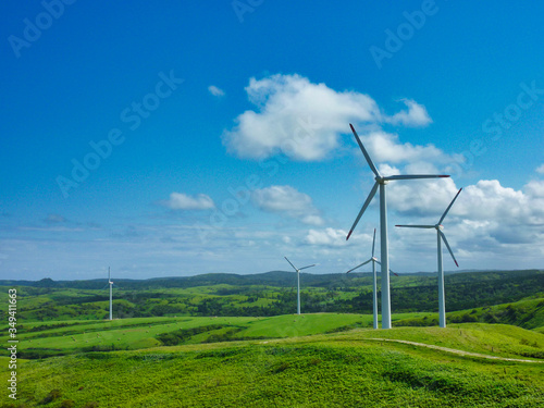 宗谷岬 北海道 ウインドファーム 風車 風 空 野原 風景 緑 自然 Stock Photo Adobe Stock