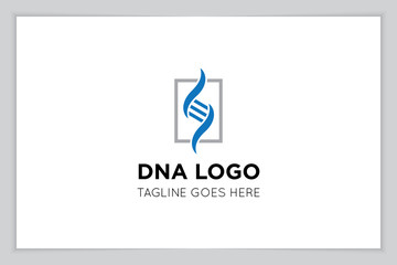 Sticker - illustration vector graphic of genetic dna logo and icon good for science, research, technology, biology icon