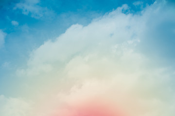 Wall Mural - cloud background with a pastel colour