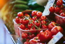 Fresh Tomatoes At Farmers' Market
