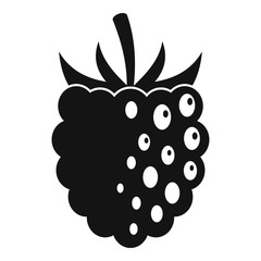 Wall Mural - Fresh blackberry icon. Simple illustration of fresh blackberry vector icon for web design isolated on white background