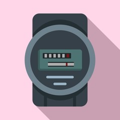 Poster - Electric counter icon. Flat illustration of electric counter vector icon for web design