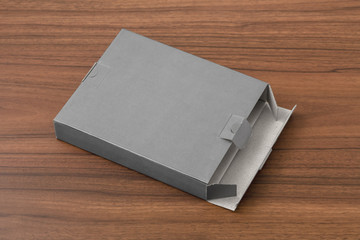 Wall Mural - Open grey box mockup