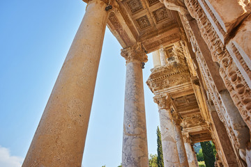 Wall Mural - Details of Celsus Library, Ephesus Turkey