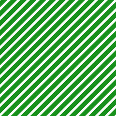 Wall Mural - Merry Green and White Diagonal Striped Background - Vector Illustration