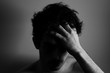 © PetitNuage - Young man teenager touching head hand curly hear