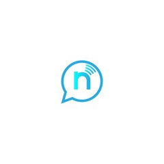 Letter n, Wireless connecting logo