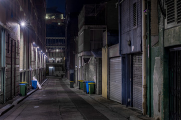 Poster - alley at night