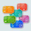 © ollomy - Abstract 3D Paper Infographics. Business template .Vector illustration