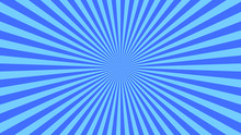 Abstract Starburst Background With Blue Rays. Banner Vector Illustration.