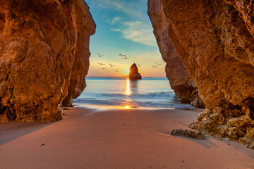 sunset at the beach