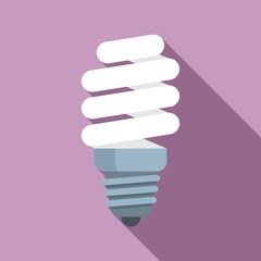 Poster - Led bulb icon. Flat illustration of led bulb vector icon for web design