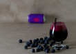 © Jane Vershinin - Blueberry vanilla craft beer imperial gose style with can on the back. Selective focus, copy space.