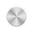 © Hubba Bubba - Volume control knob tuner. Vector isolated illustration. Realistic aluminium level controler.
