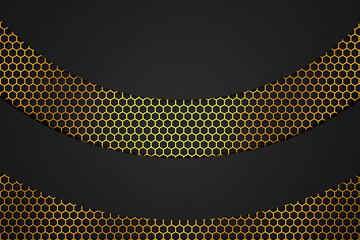 Wall Mural - Abstract background of geometric shape with luxury concepts. 3D rendering.