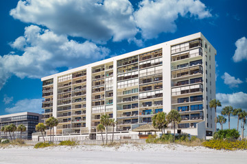 Sticker - Nice resort hotel on a Florida beach