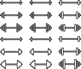 Sticker - Dumbbell Icon