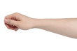 © maximapryatin - male hand hold something, isolated with clipping path on white background