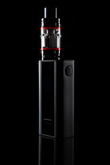 Wall Mural - Vaping device isolated with on black background