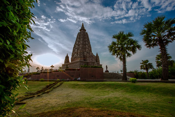 Background of religious tourist sites that tourists come to make merit, Buddhakhaya Chedi (Buddhist Maha Chedi) is located in WatPanyanantaram Temple in Pathum Thani Province, Thailand.