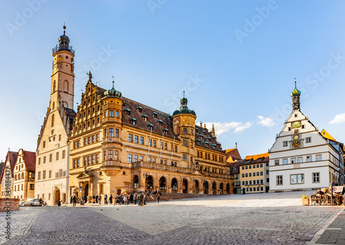 Fototapeta na drzwi i meble Rathaus Rothenburg ob der Tauber, Niemcy