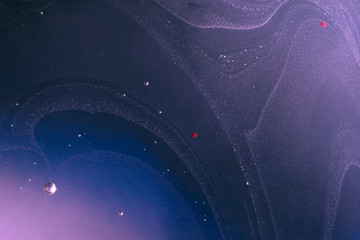Wall Mural - abstract space background, surreal blue and purple background