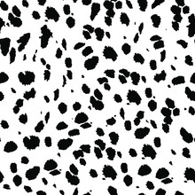 Dalmatian Seamless Skin Texture, Vector Background