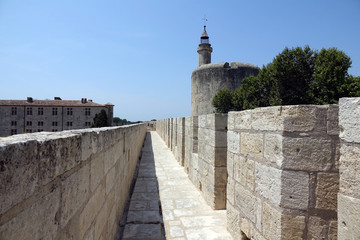 Sticker - Auf der Stadtmauer von Aigues-Mortes