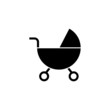 © fahmi - Baby sitter vector icon, baby sitter icon symbol sign in black flat shape design isolated on white background