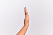 © Krakenimages.com - Hand of caucasian young woman showing side of stretched hand, pushing and doing stop gesture