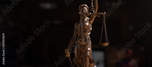 Cuadros en Lienzo Legal and law statue of Lady Justice scales of justice