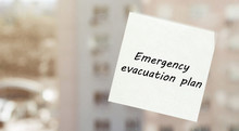 Emergency Evacuation Plan . Paper With Text Advertising Strategies For Text With Background