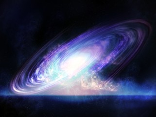  Spiral galaxy, illustration of Milky Way - illustration design