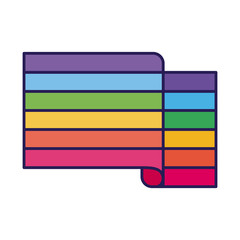 Poster - lgtbi flag fill style icon vector design