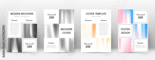 Fotomural Flyer layout. Business resplendent template for Br