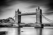 tower bridge london black and white