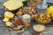 Low purine ingredients for dieting to stop gout