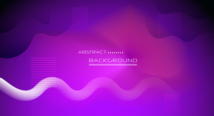 Wall Mural - abstract dynamic motion of geometric shape, pattern composition. colorful gradient background. vecto