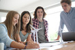 © goodluz - group of students working on a wind project