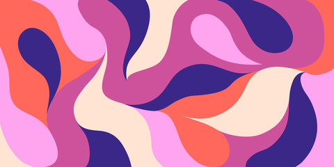 Wall Mural - modern vector pattern with multicolor abstract shapes. colorful abstract background.