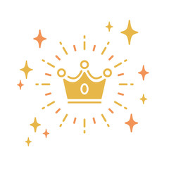 Wall Mural - crown vector illustration icon