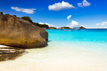 Wall Mural - Beautiful beach on the Similan islands at Andaman sea, Thailand