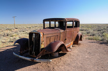 Old Rusty Car In Route 66, Arizona